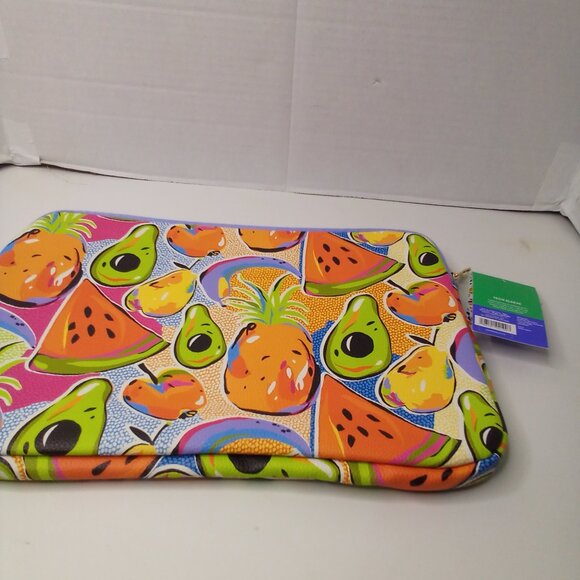 Tabitha Brown Target 15” Tech Sleeve Laptop Tablet Colorful Fruit Print NEW - Picture 8 of 14